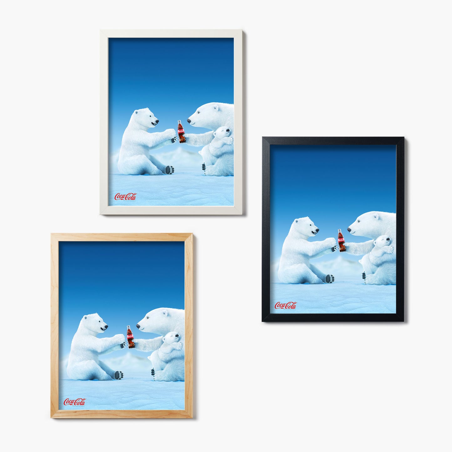 Coca Cola Polar Bear Family