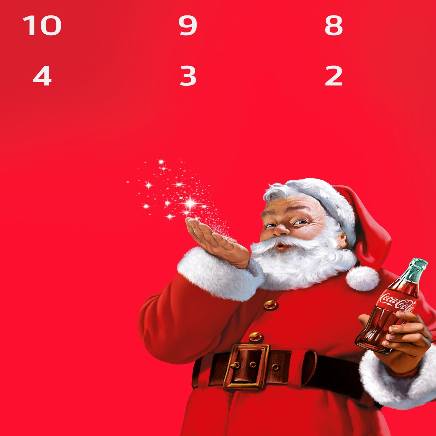 Coca Cola Sleeps Til Christmas Modern Santa