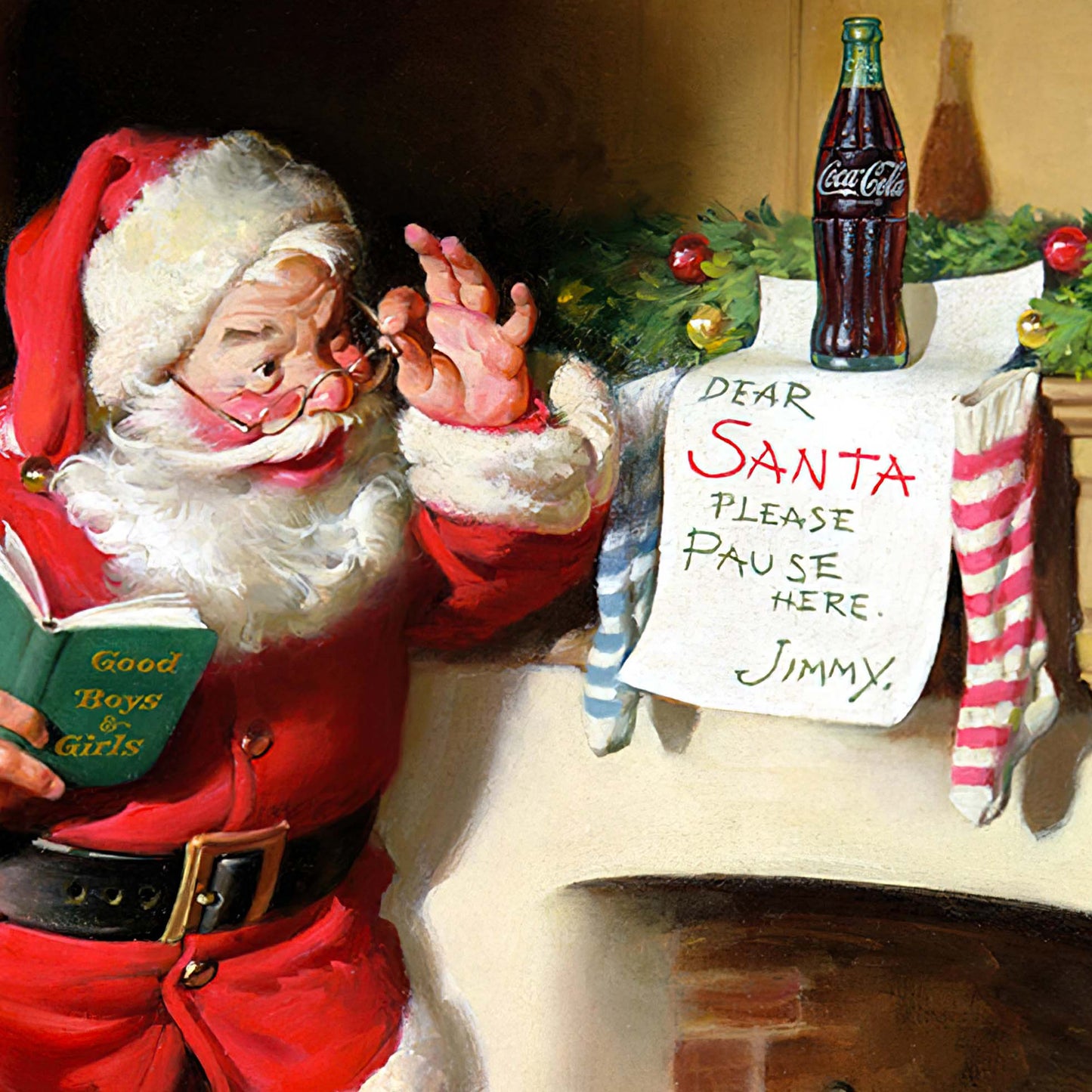 Coca Cola Vintage Santa Letter