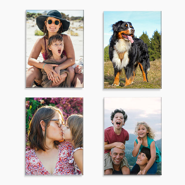 Mom Moments: 4 Medium Glass Prints