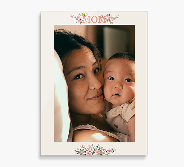 Custom Glass Prints | Mom Floral