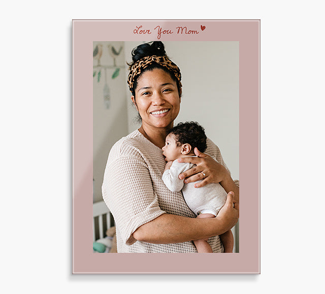 Custom Glass Prints | Love You Mom