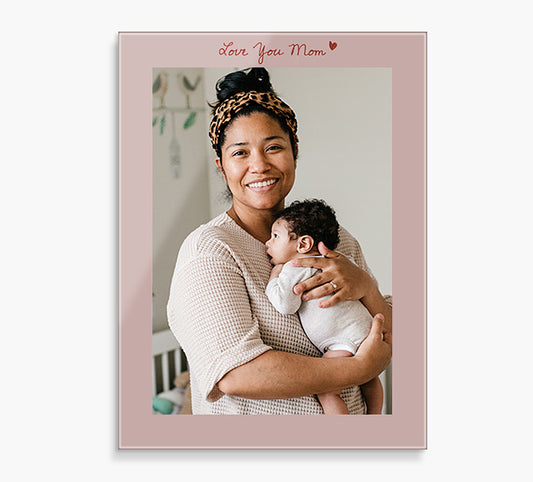 Custom Glass Prints | Love You Mom
