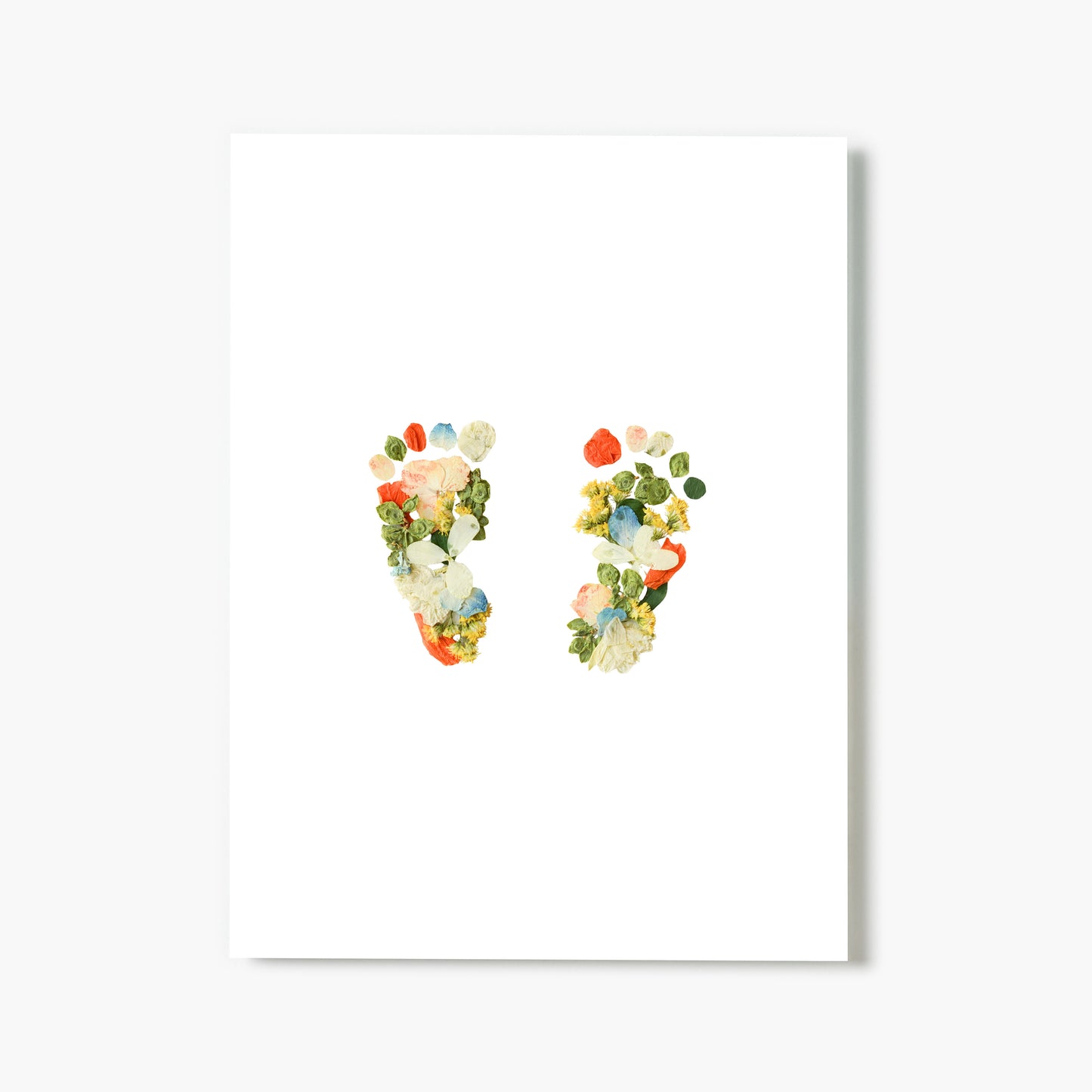 Baby Blooms Citrus Mist Pressed Floral Print