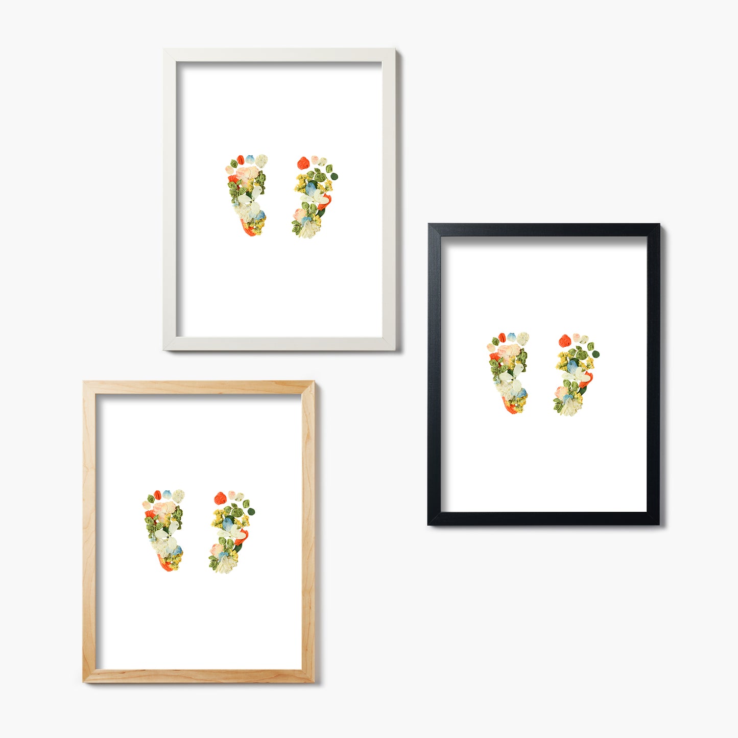 Baby Blooms Citrus Mist Pressed Floral Print