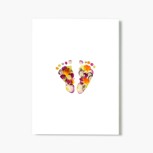 Baby Blooms Sunset Pressed Floral Print