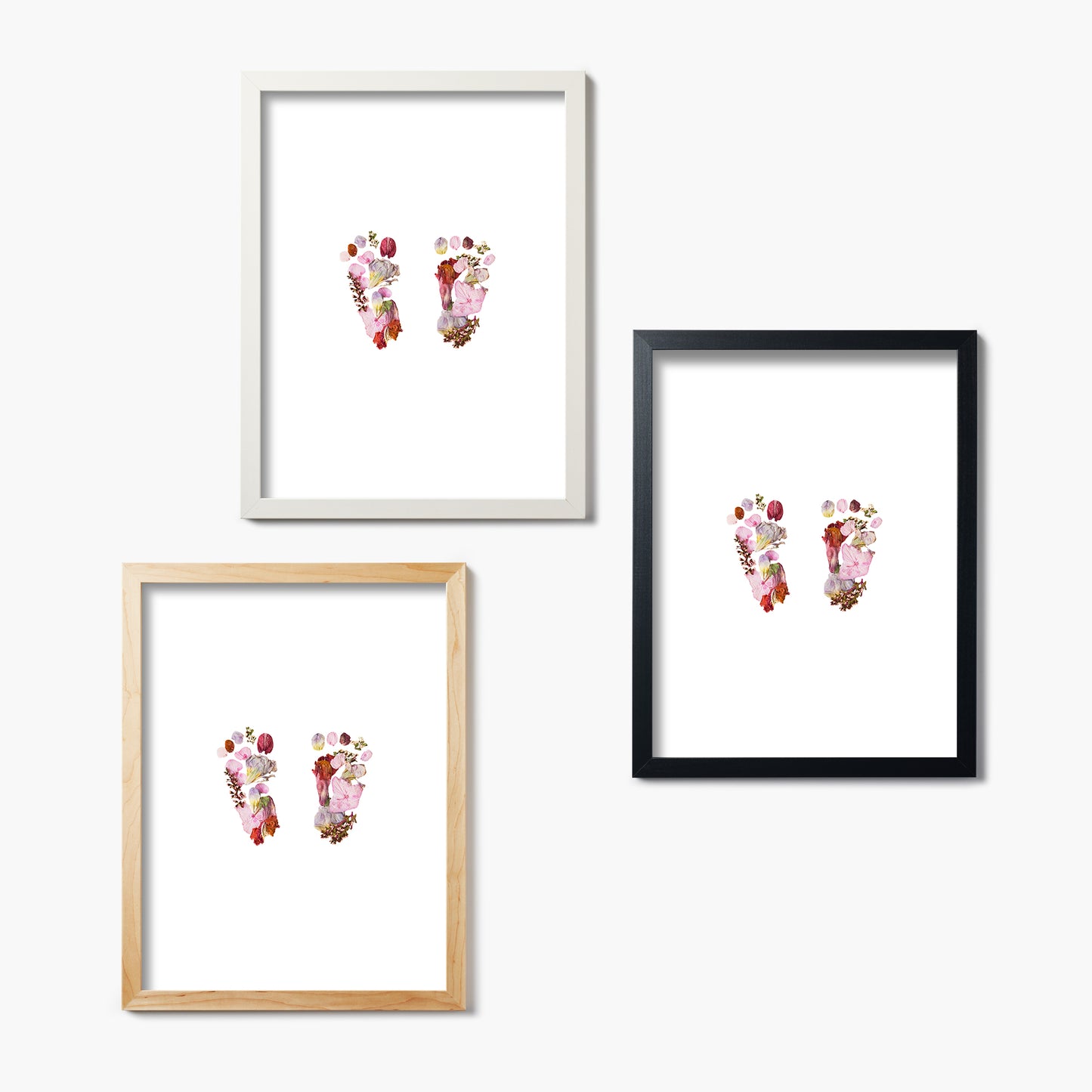 Baby Blooms Sweet Berry Pressed Floral Print