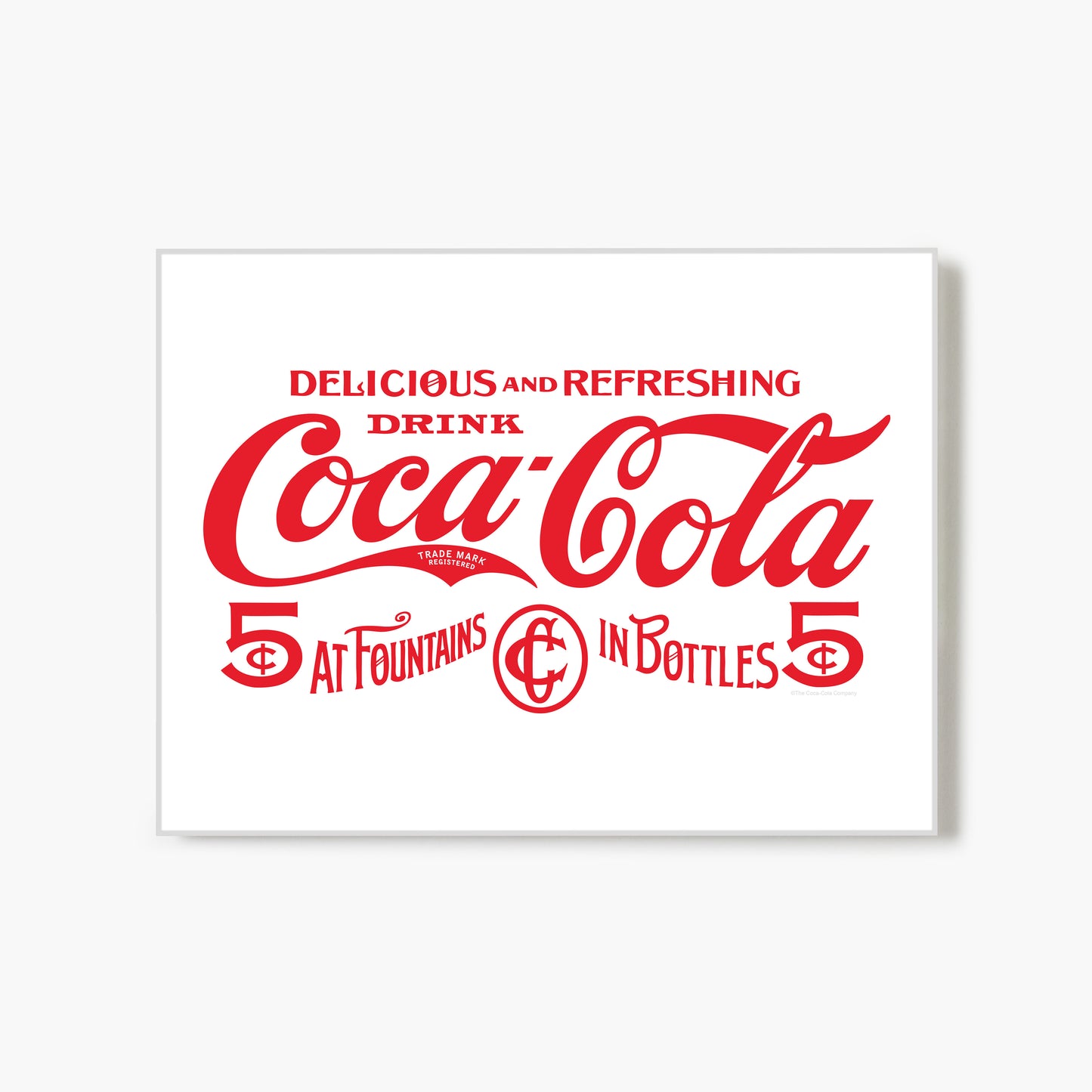 Coca Cola Heritage Delicious And Refreshing Sign