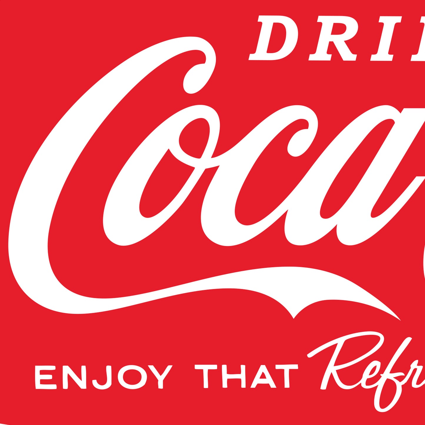 Coca Cola Heritage Refreshing Feeling Sign