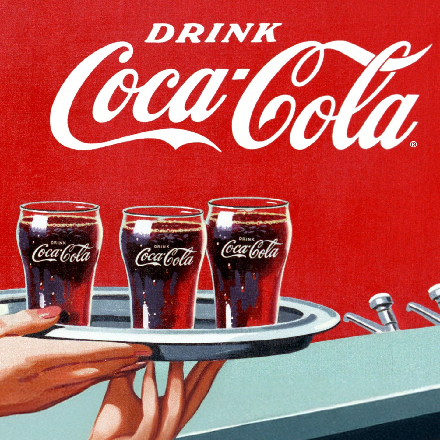 Coca Cola Heritage Soda Shoppe Sign