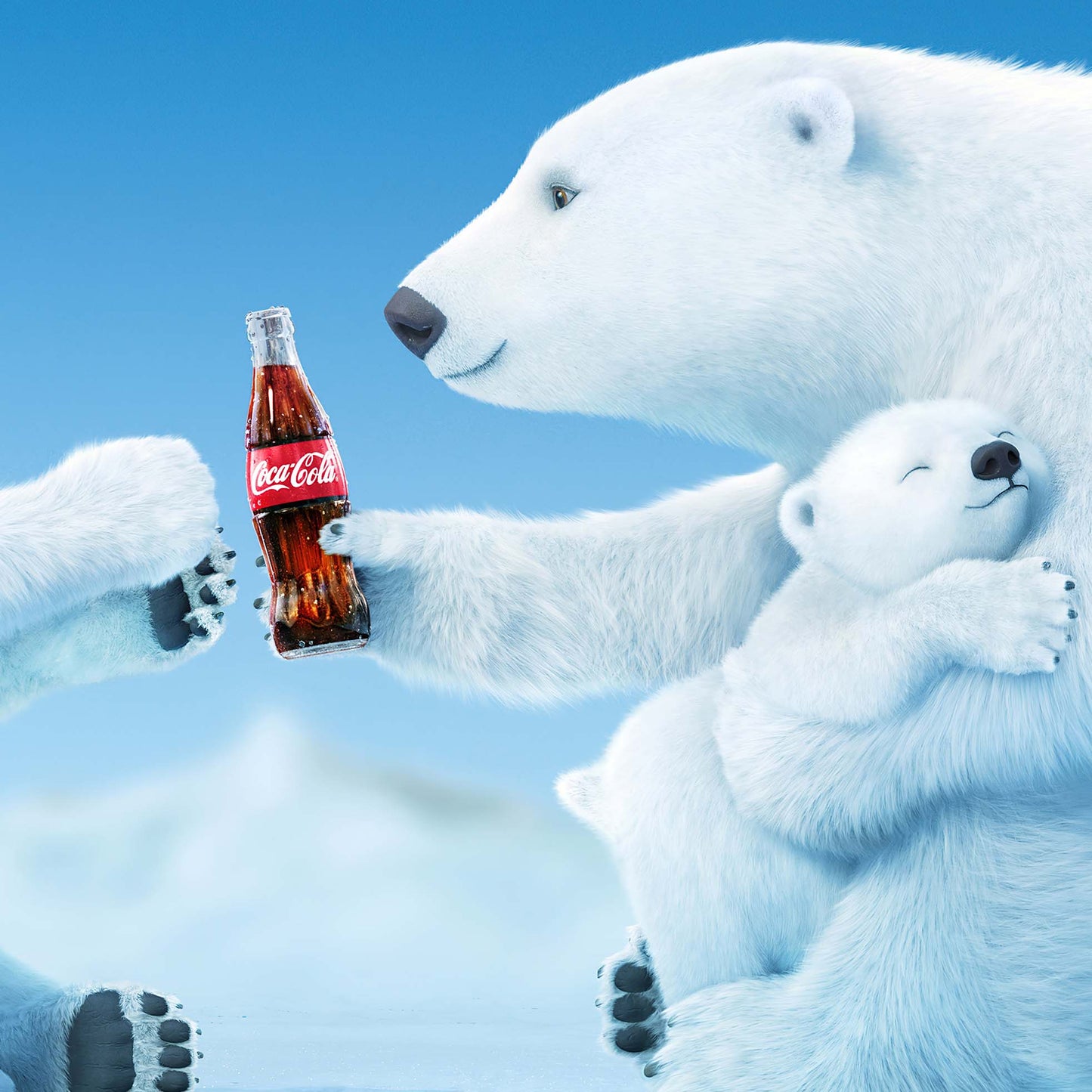 Coca Cola Polar Bear Family