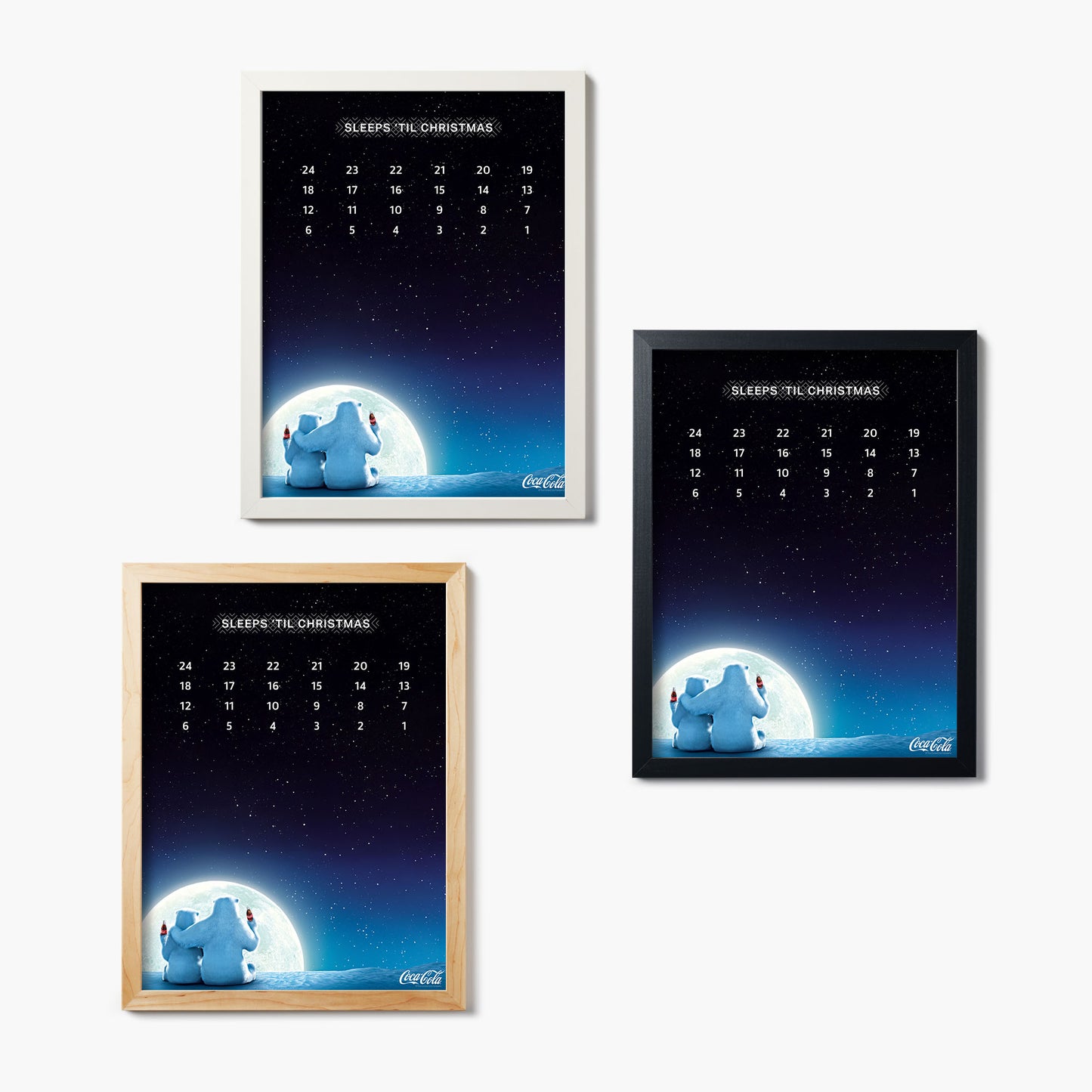 Coca Cola Sleeps Til Christmas Polar Bears
