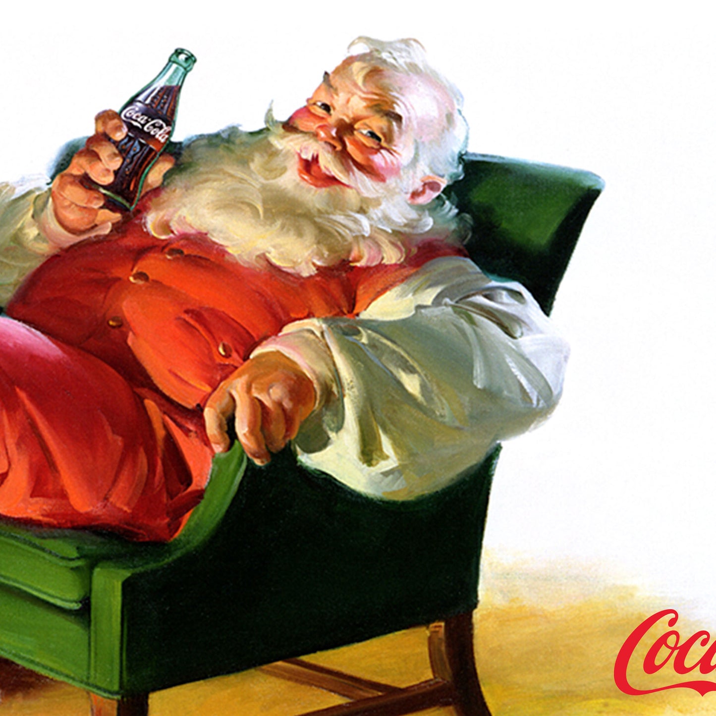 Coca Cola Sleeps Til Christmas Vintage Santa