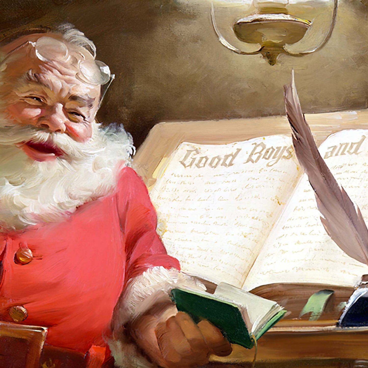 Coca Cola Vintage Santa List