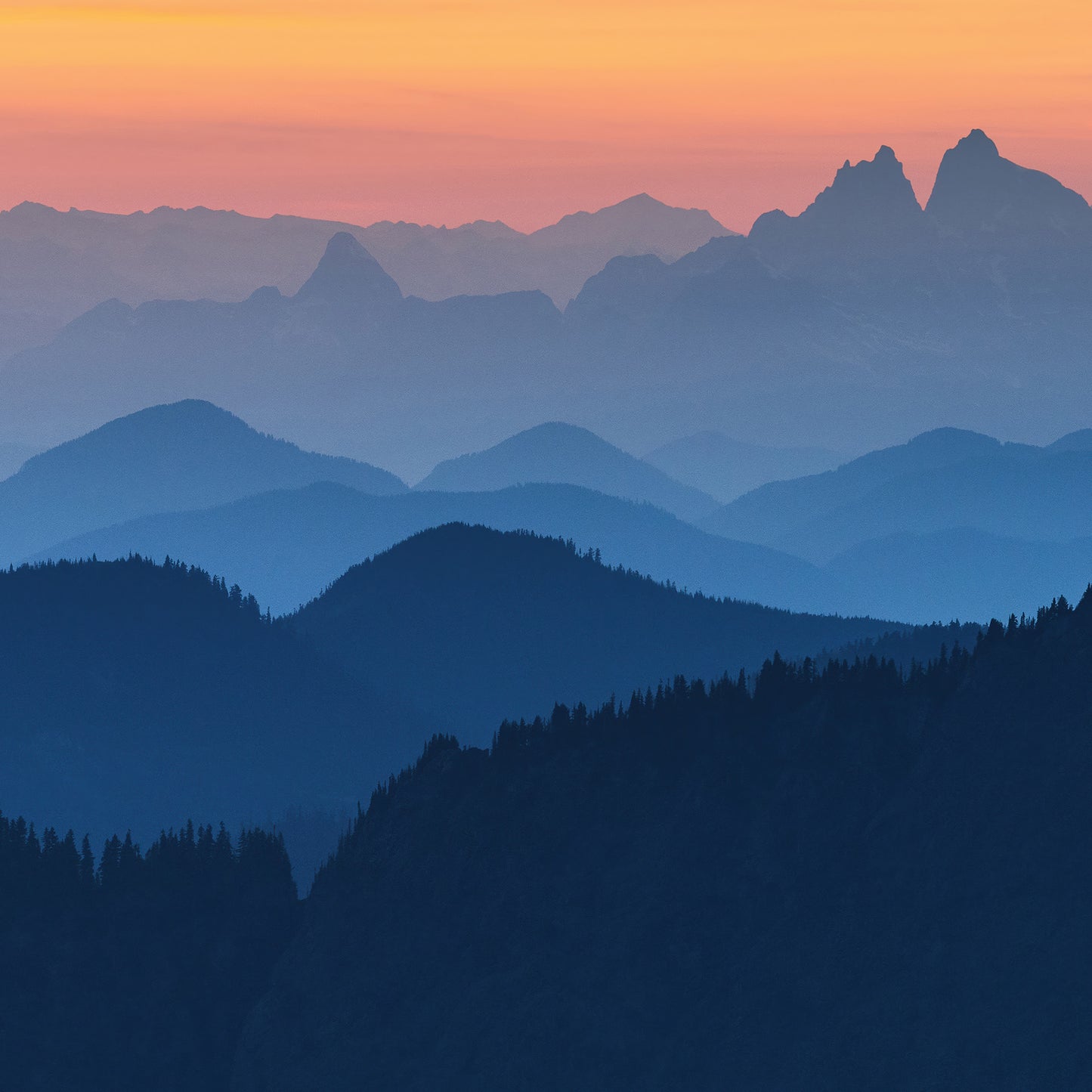 Twilight over North Cascades Feature