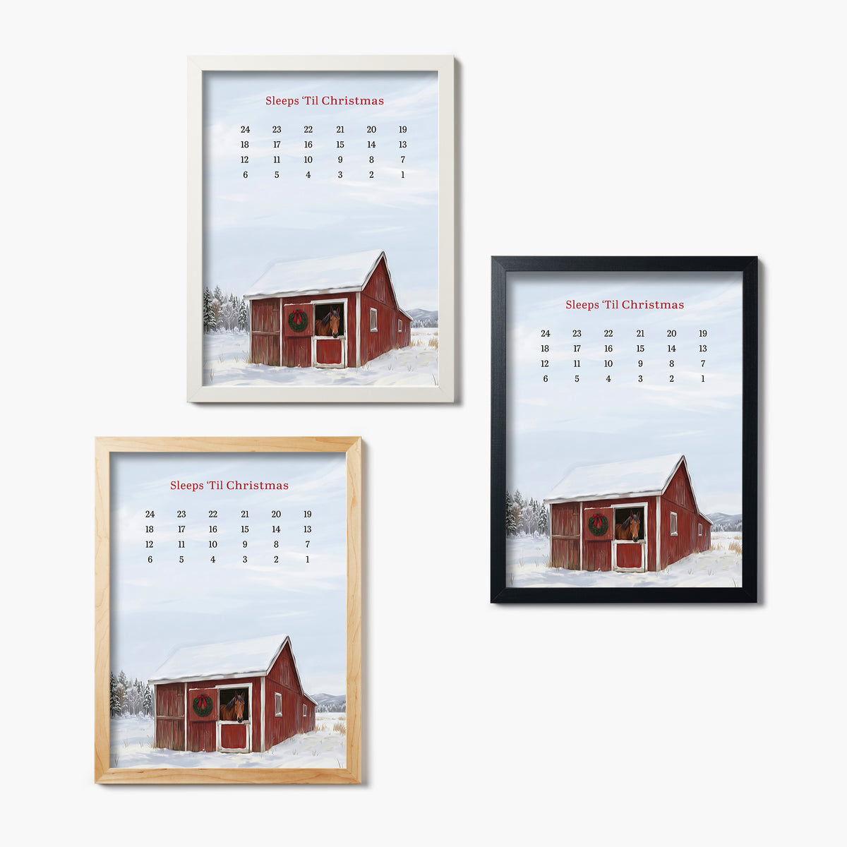 Winter Stable Sleeps Til Christmas