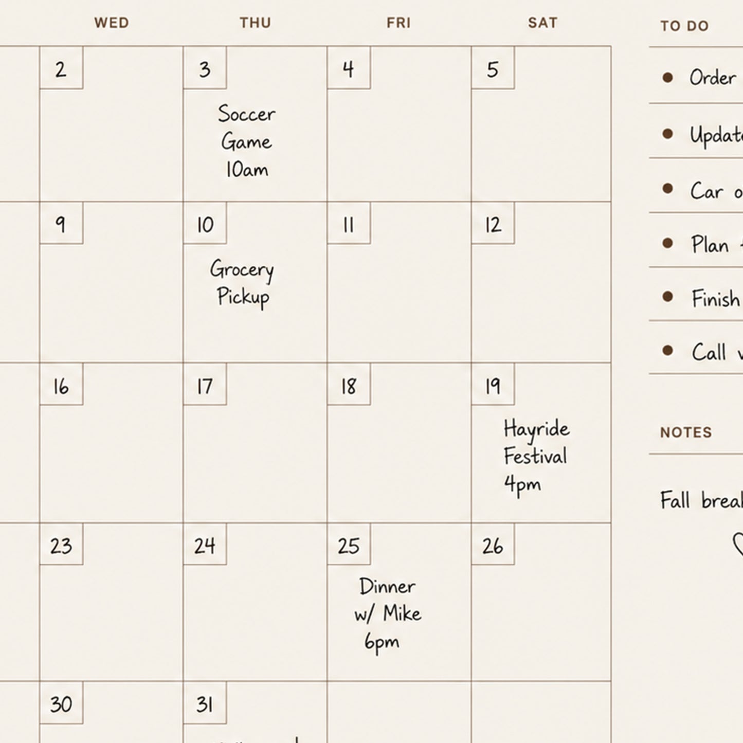 Writable Family Command Center: Cocoa