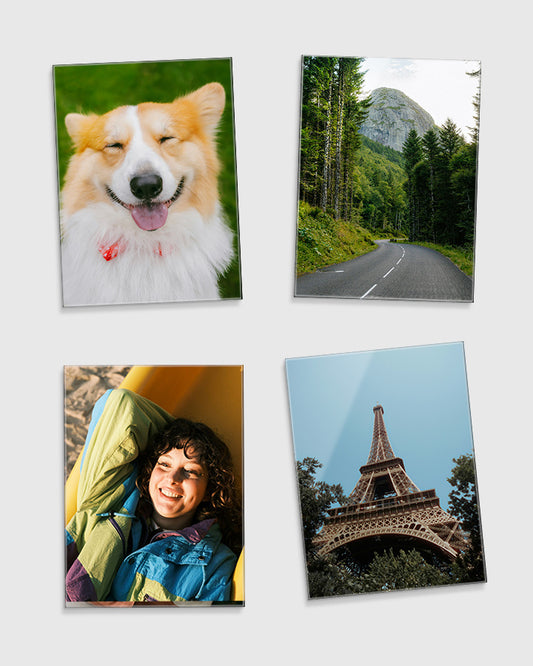 4 Medium Glass Prints Bundle