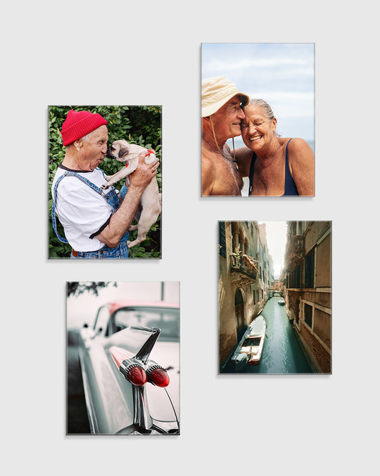 4 Small Glass Prints Bundle