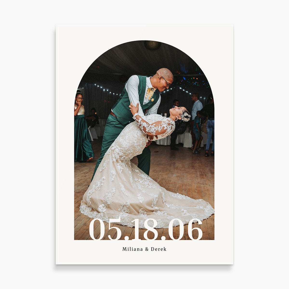 Custom Glass Prints | Wedding Arch