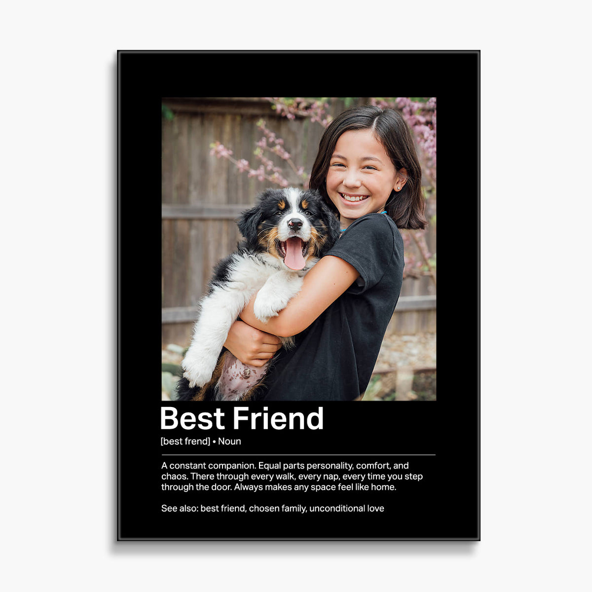 Custom Glass Prints | Best Friend Definition