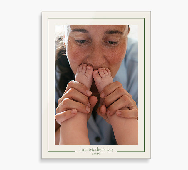 Custom Glass Prints | First Mother's Day